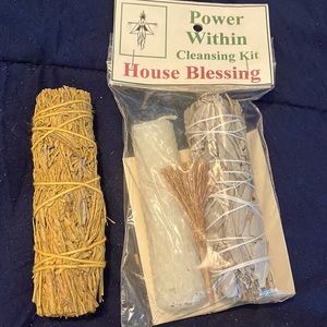 Power within Cleansing Kit; House Blessing kit with sage; Herbal Votive Success
